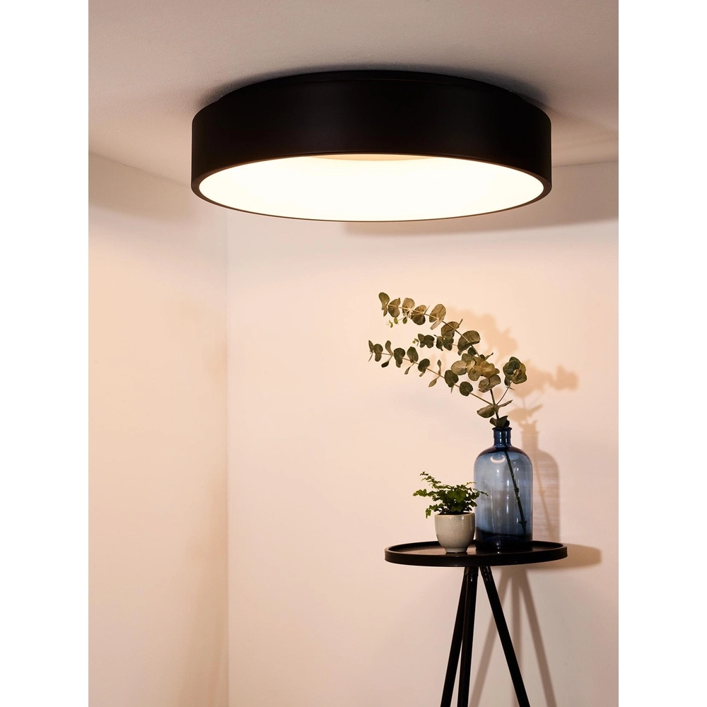 Deckenlicht Talowe Led Ø 60 cm schwarz Lucide 5411212460646