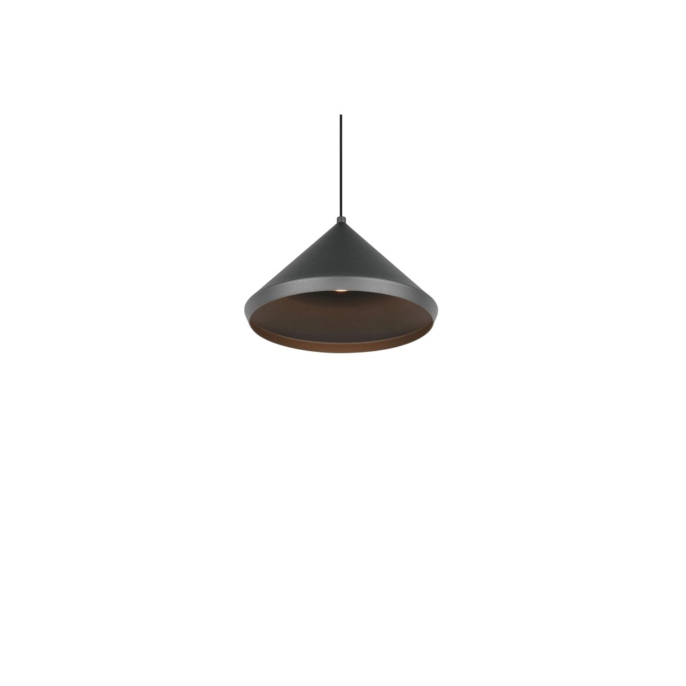 Moderne Pendelleuchte Laguna Ø 18cm schwarz Trio 4017807667608