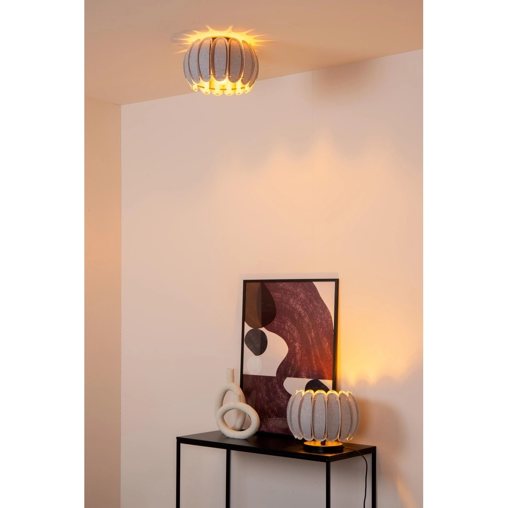 Tischlampe Spencer Grau Lucide 5411212343734