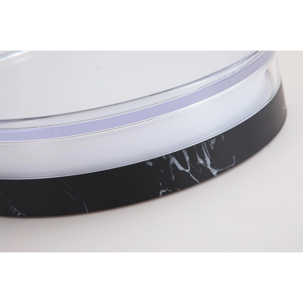 Deckenlampe Button Ø 30 cm schwarzer Marmor Searchlight 5,05342E+12