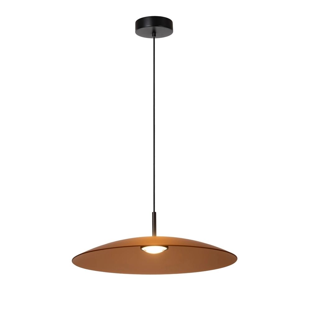Elegante Pendellampe Menga Ø 60cm Bernsteinglas Premium by Lucide 5411212251169