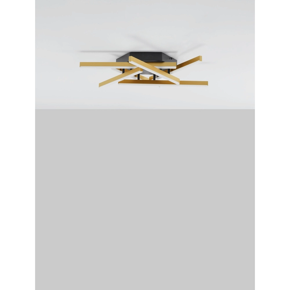Deckenlampe Hyde schwarz mit gold Lyora 5212017446190