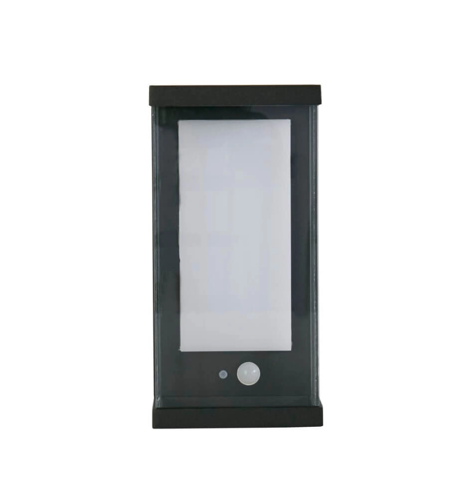 Rechteckige Wandleuchte Solar Schwarz Searchlight 5053423241562