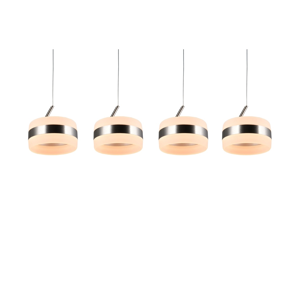 Design-Pendelleuchte Dios nickel 4-flammig Trio 4017807657647