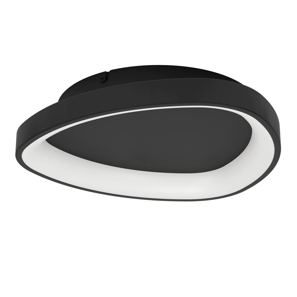 Moderne LED-Deckenbeleuchtung Loretello schwarz - Ø 35 cm