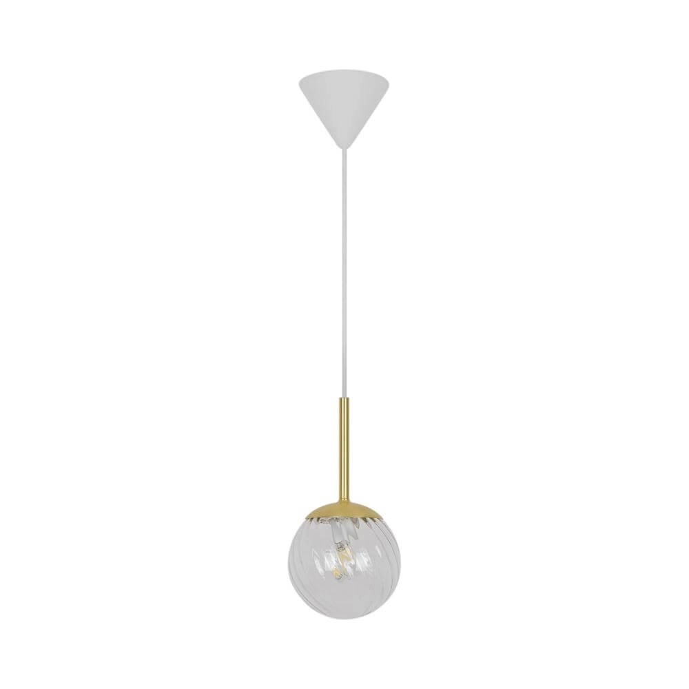 Pendelleuchte aus Glas Chisell Messing Ø 15cm Nordlux 5704924015649