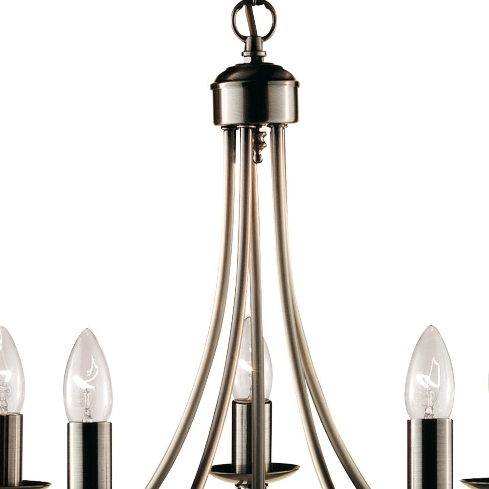 Kronleuchter Maypole 46 cm 5-leichter Matt Bronsbruin Searchlight 5013874300072