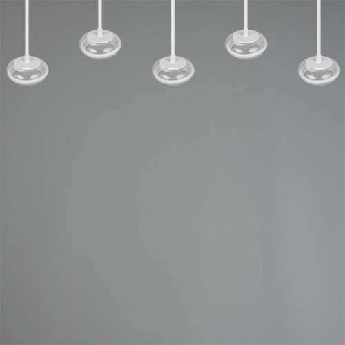 5-Licht-Design Pendellampe Tarsia Weiß Trio 4017807683400