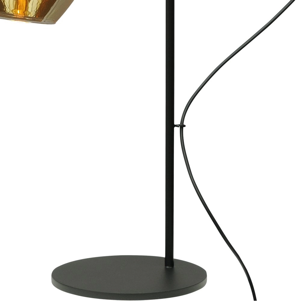 Schwarze Tischlampe mit Gold Bounty mit Glas Masterlight 8718121246819