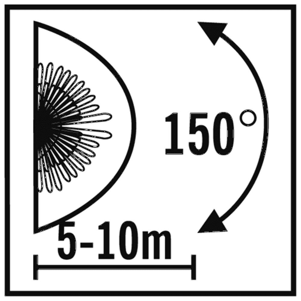 LED-Wandleuchte Prato 10 cm schwarz mit Bewegungssensor KonstSmide 7318307696752