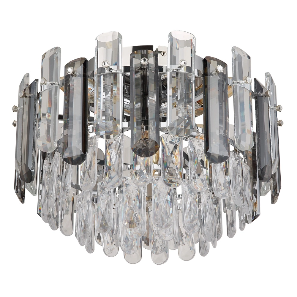 Deckenlampe Orgina Chrom mit Kristall Ø 39 cm Globo 9007371475155