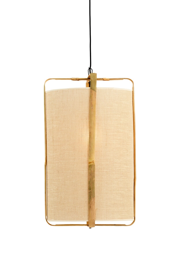Cremefarbene Pendelleuchte Sendai Ø 42cm