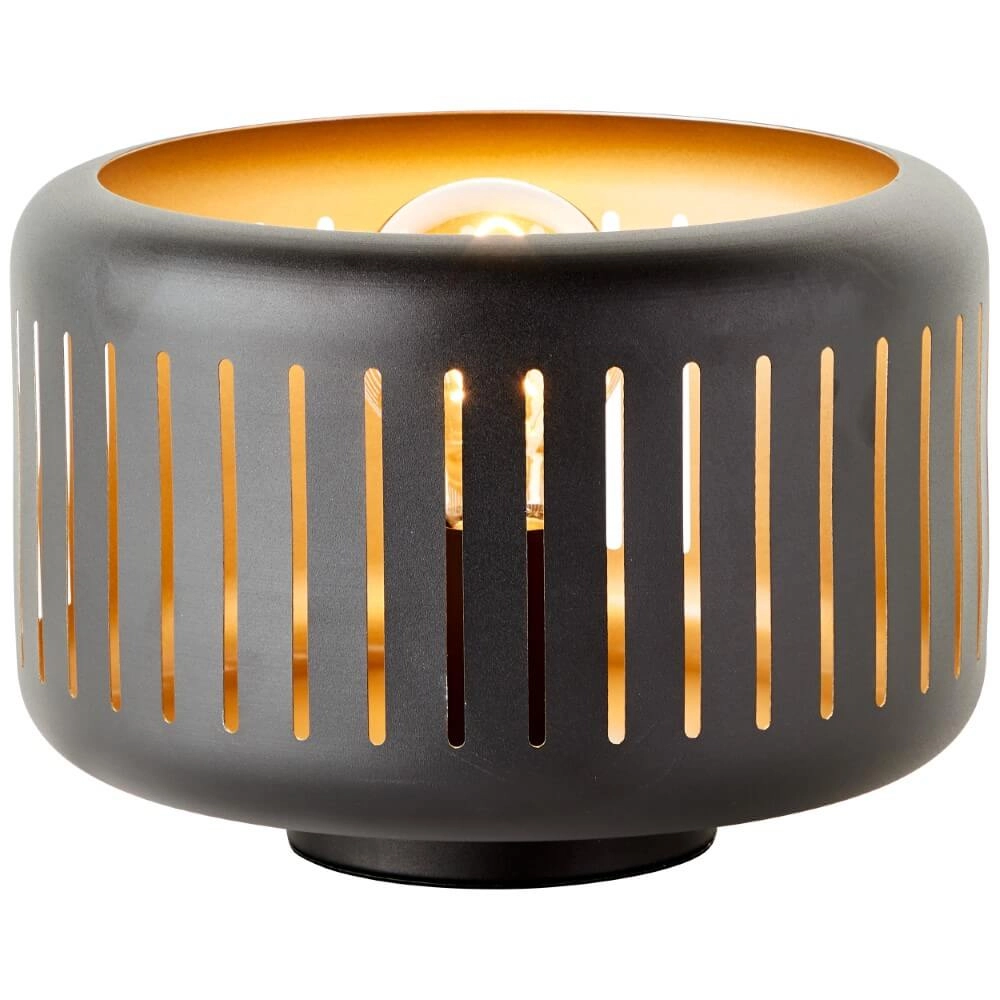 Schwarze Tischlampe Tyas