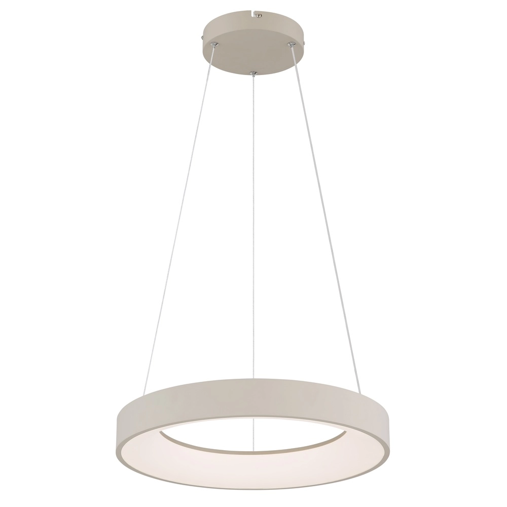 Moderne Pendelleuchte Gallegos sandbraun Ø 50cm Globo 9007371569960