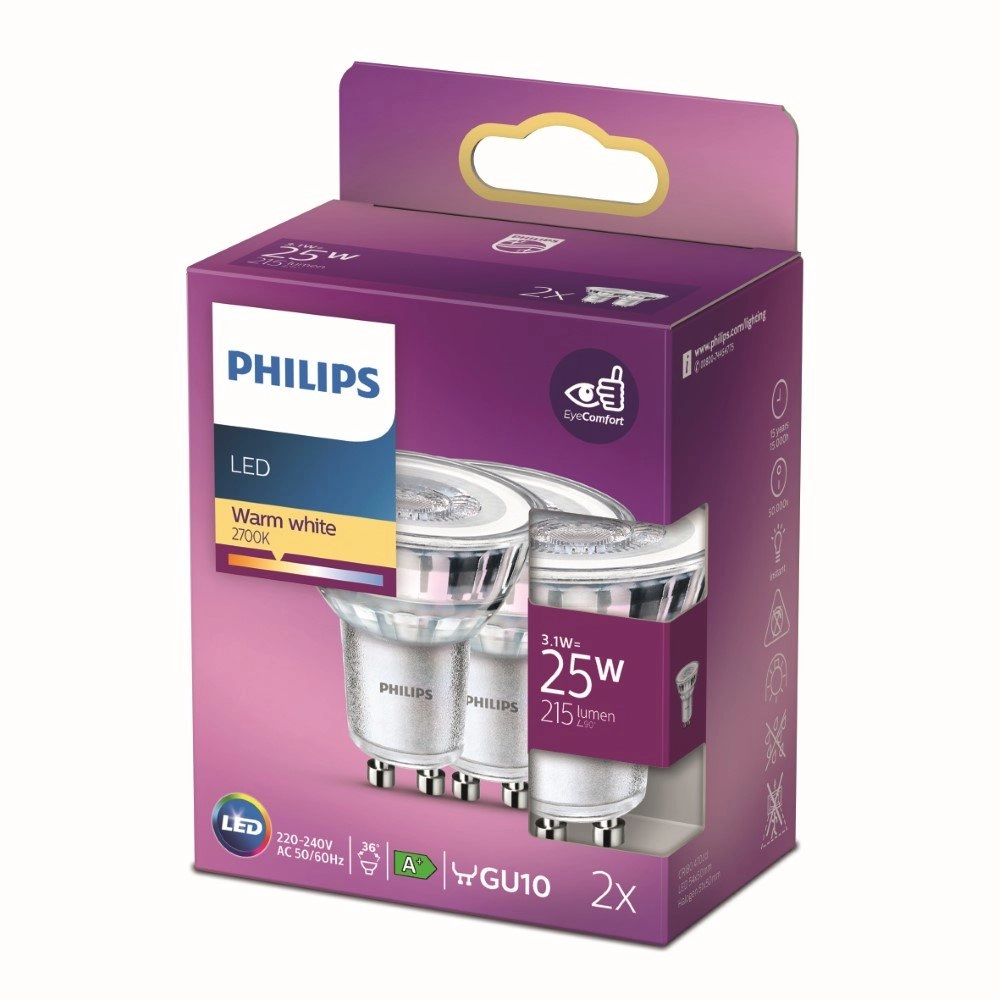 LED-Lampe 3,1W - GU10 - Led 2