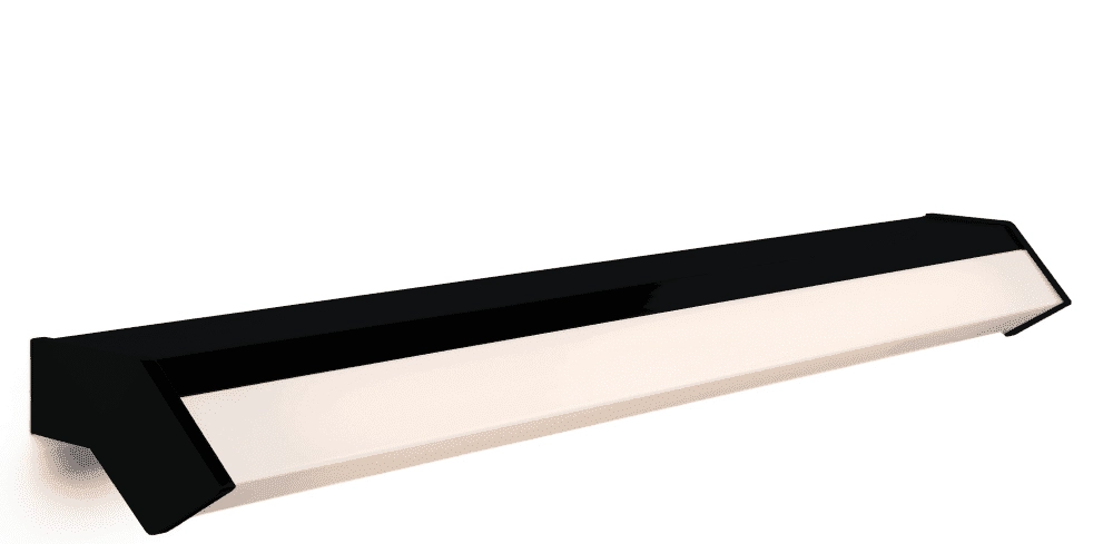 Spiegel Wandleuchte Mirror 88 cm schwarz