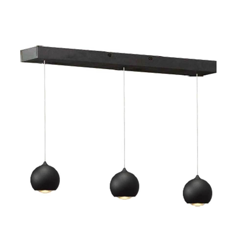 3-bulb pendant lamp Denver black Artdelight 8719831731107
