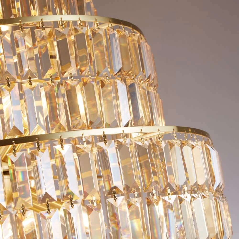 Goldener Kronleuchter Empire Ø 60cm Searchlight 5053423249902