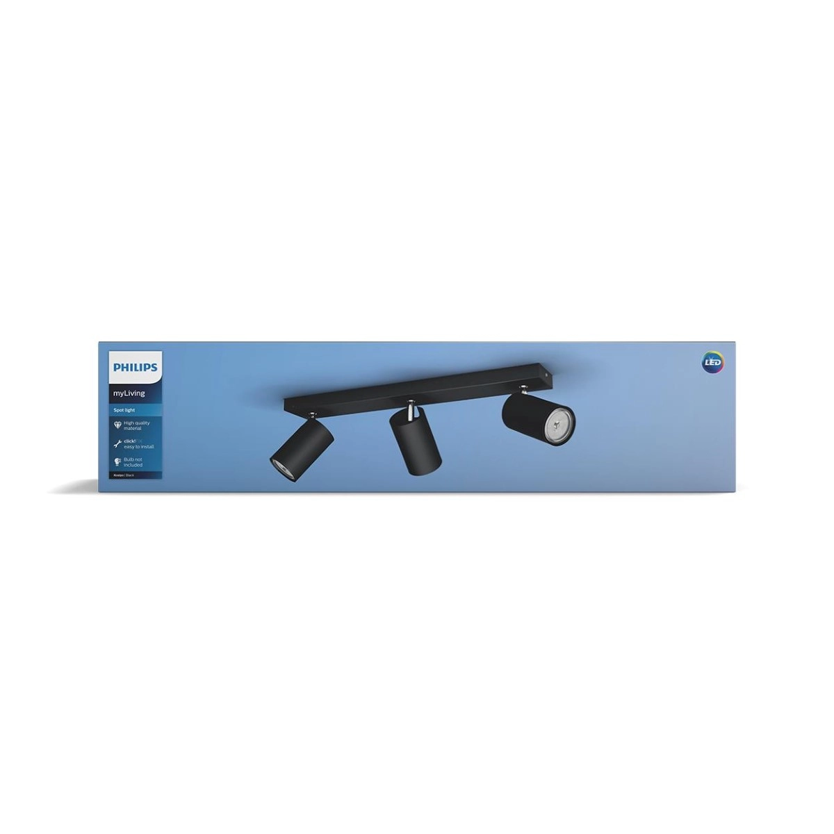 Strahler Kosipo 3-Licht-Schwarz Philips 8718696164921