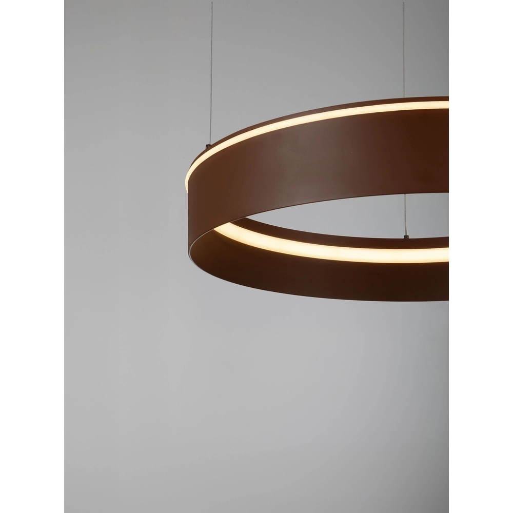 Moderne Pendellampe Olivia braune Ø 60cm Lyora 5212017494245
