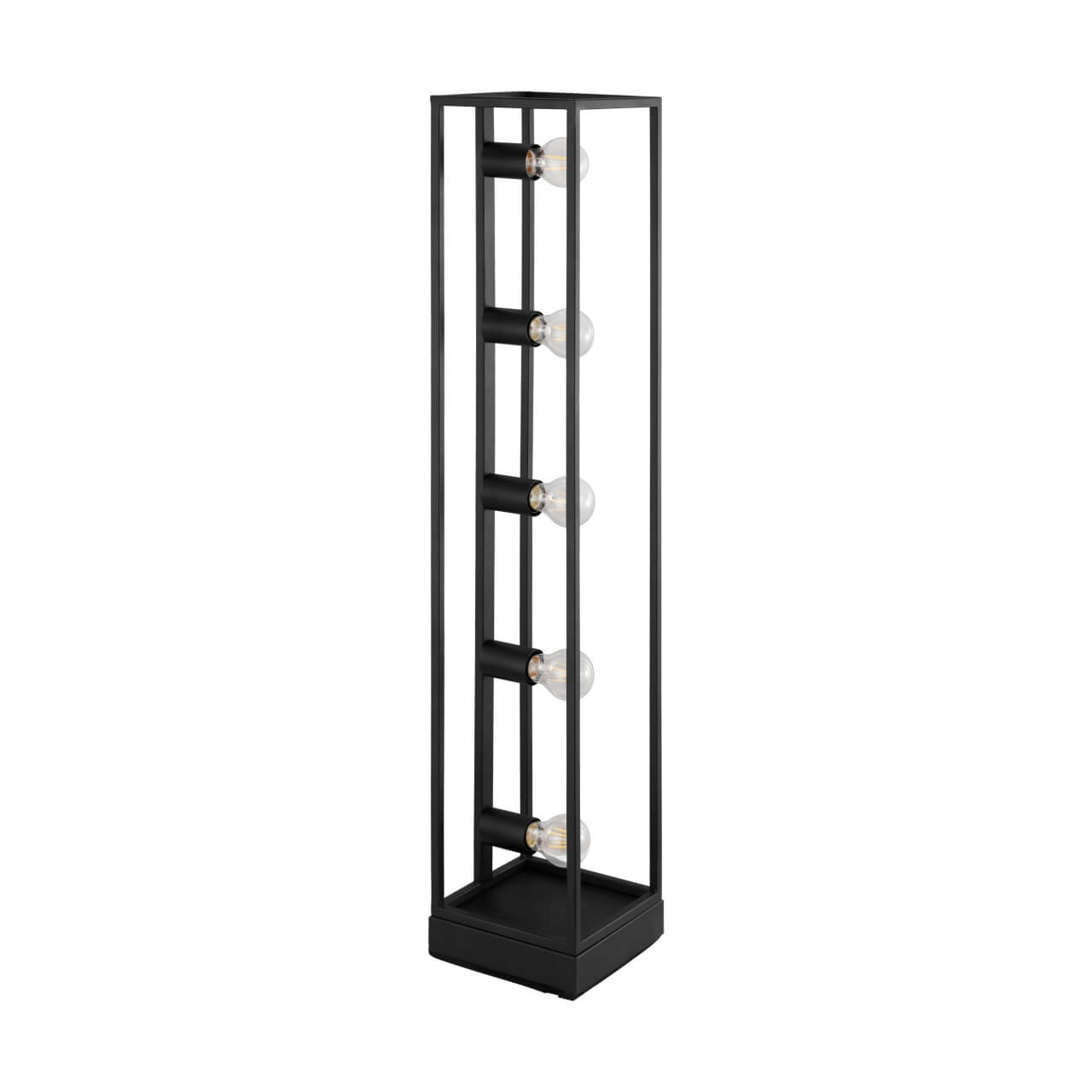 Schwarze Stehlampe Blackcrown 100 cm 5-flammig