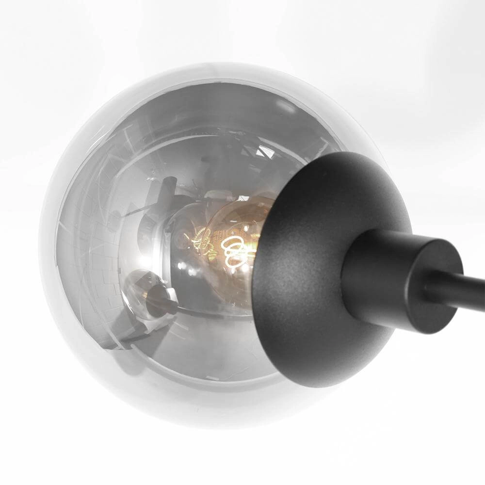Design-Pendelleuchte Constellation schwarz mit Rauchglas Steinhauer 8712746173031