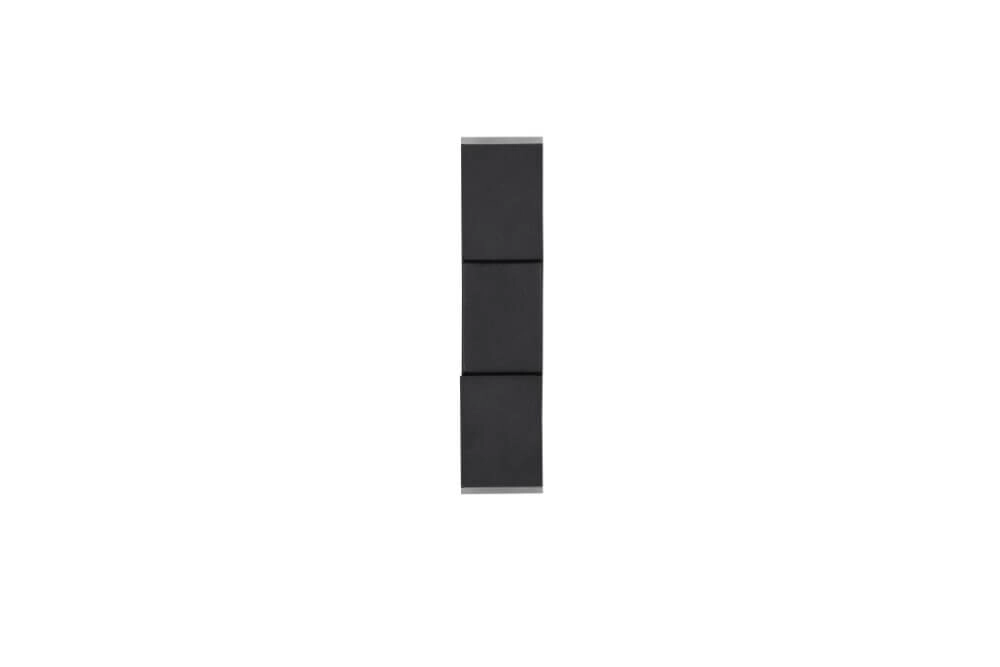 Schwarzer Wandstrahler Raglan mit LED Trio 4017807614725