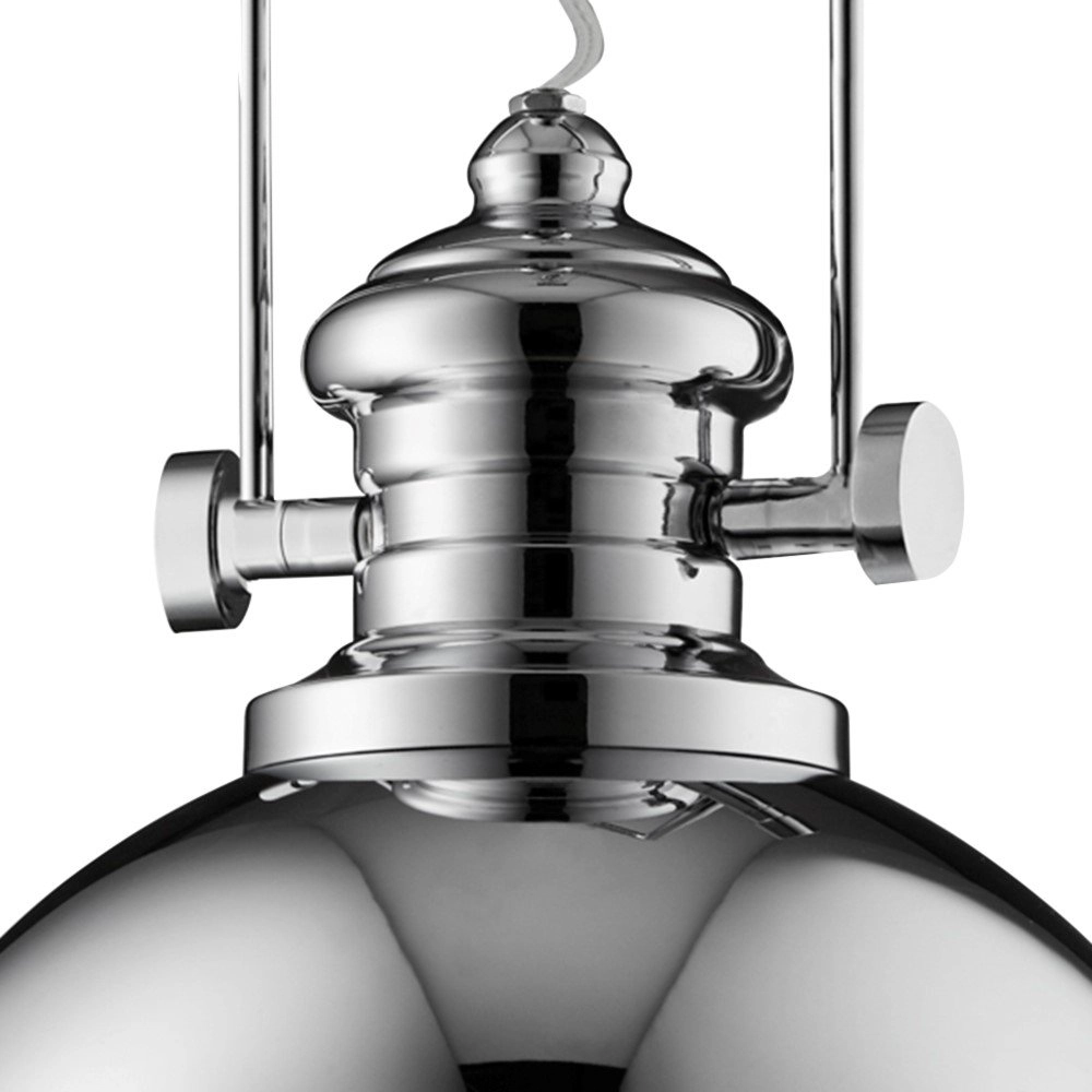 Chrom Hängelampe Industrial Pendants Ø 31cm Searchlight 5053423041322