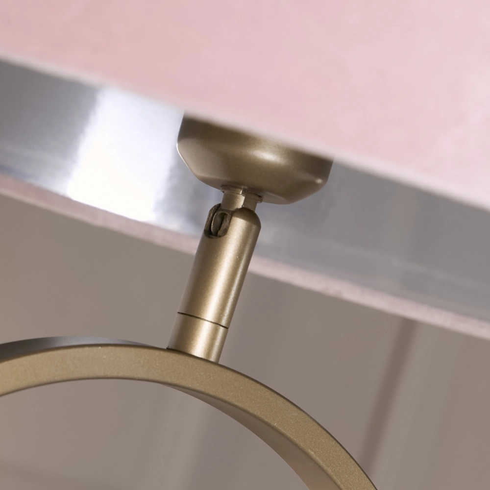 Stehlampe Modish Bronze mit rosa Farbton Searchlight 5053423307657