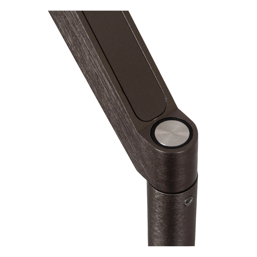Elegante Stehlampe mit Leselampe Applause Gebürstetes Metall – LED Premium by Lucide 5411212221865