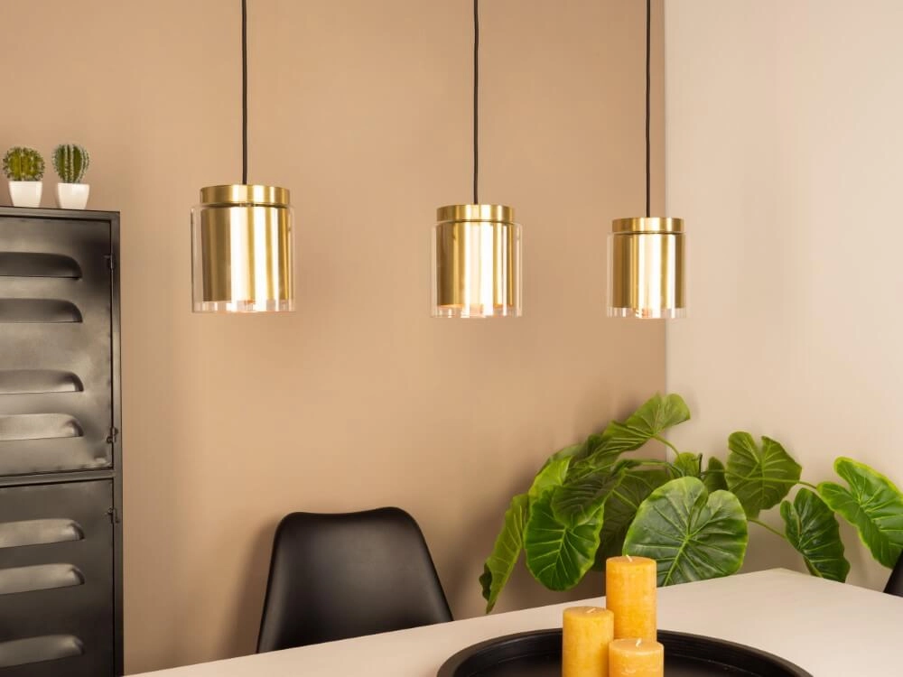Esstischlampe Lagunitas Gold mit Glas Eglo 9002759996543