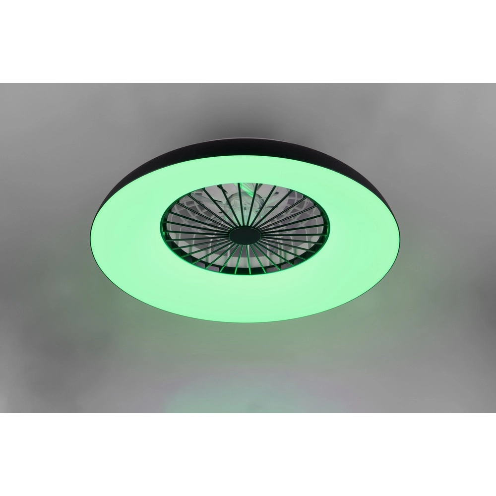 Designventilator Svaerholt schwarze Ø 60cm mit RGB-Funktion Trio 4017807688795