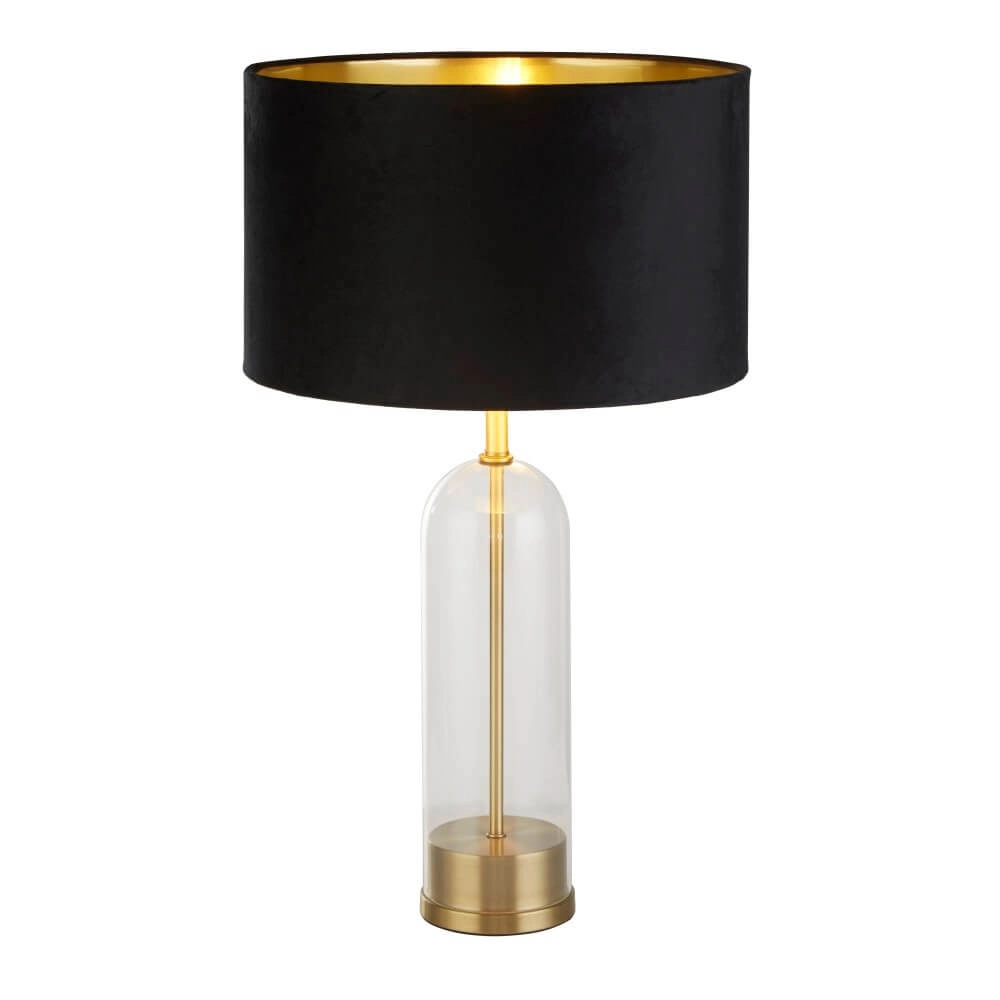 Tischlampe Oxford mit schwarzer Kapuze Searchlight 5053423256795