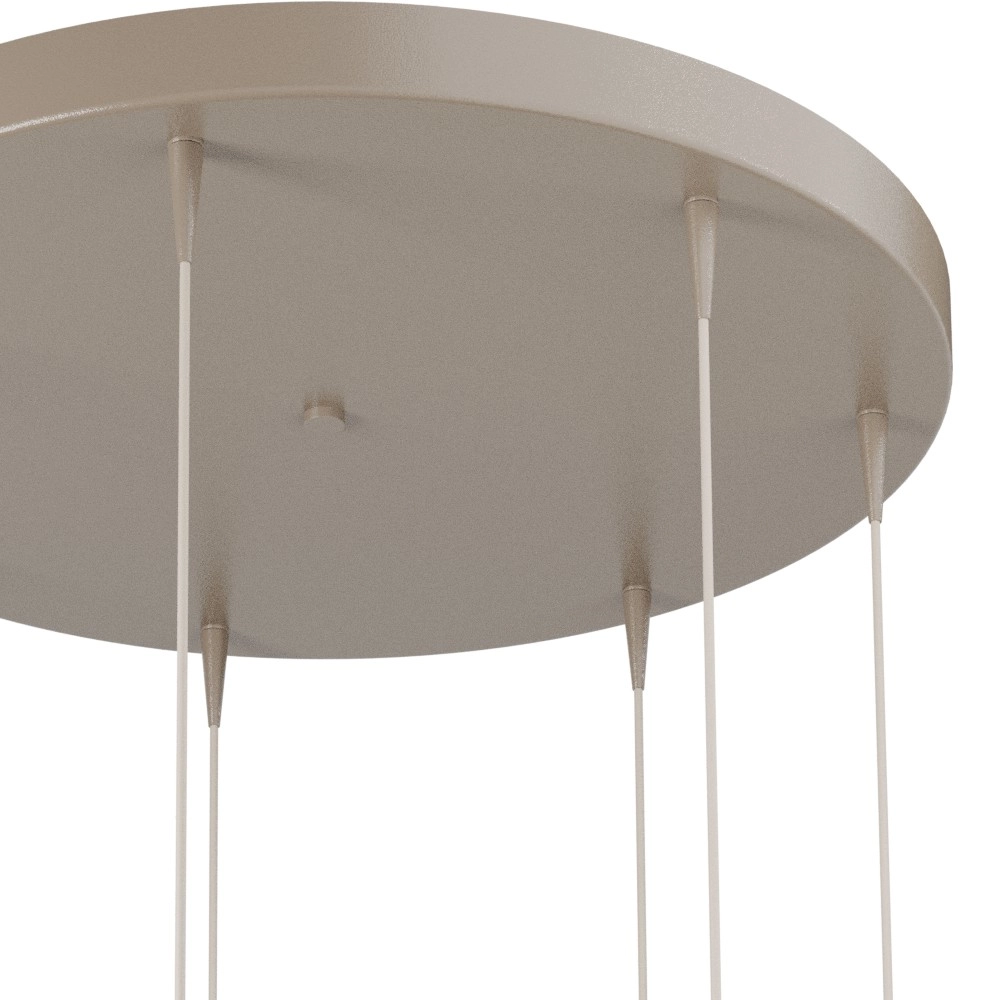 7-Licht Pendellampe Talana beige terra Ø 50cm DTW Masterlight 8718121399089