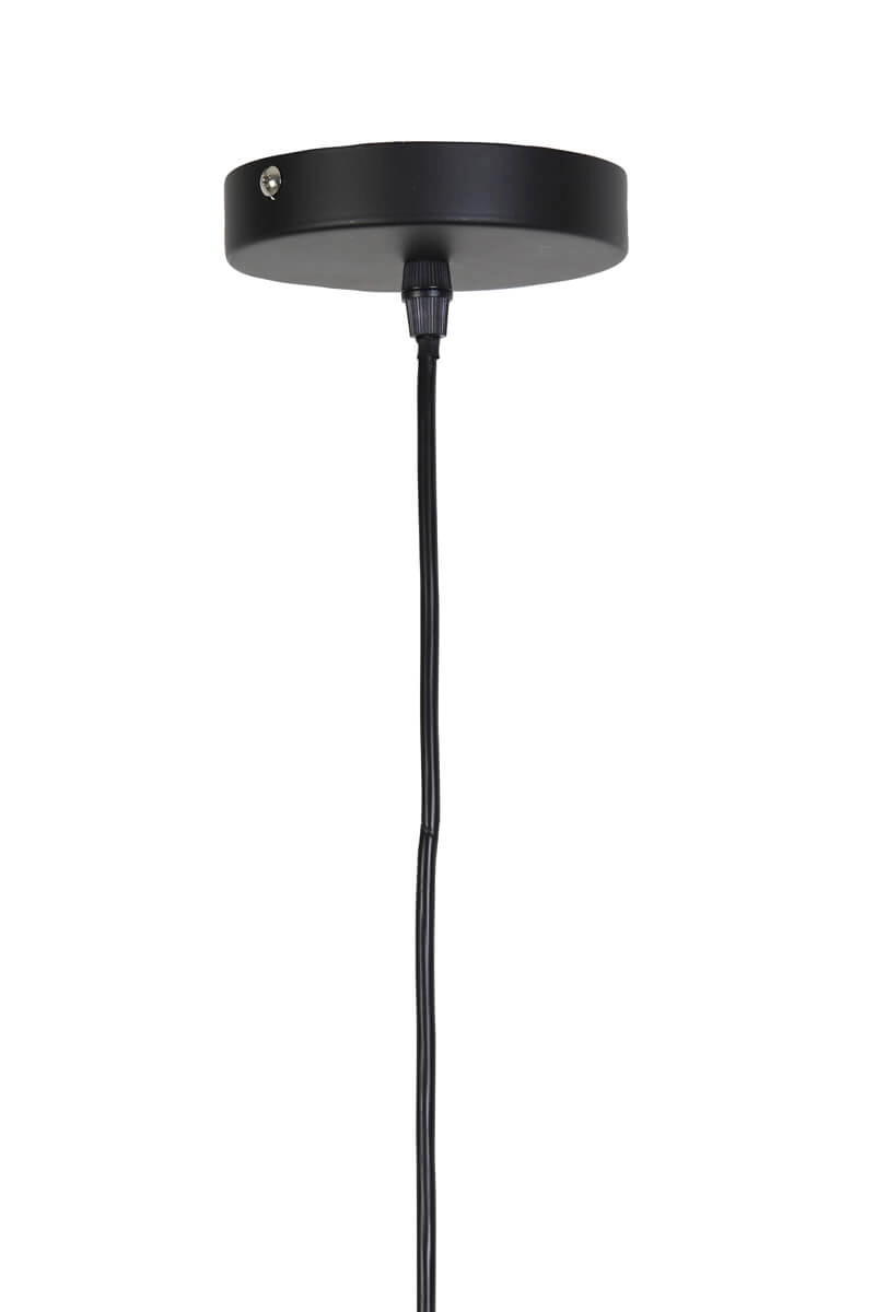 Geflochtene Pendelleuchte Tripoli mit schwarzem Ø 60cm Light & Living 8717807301651