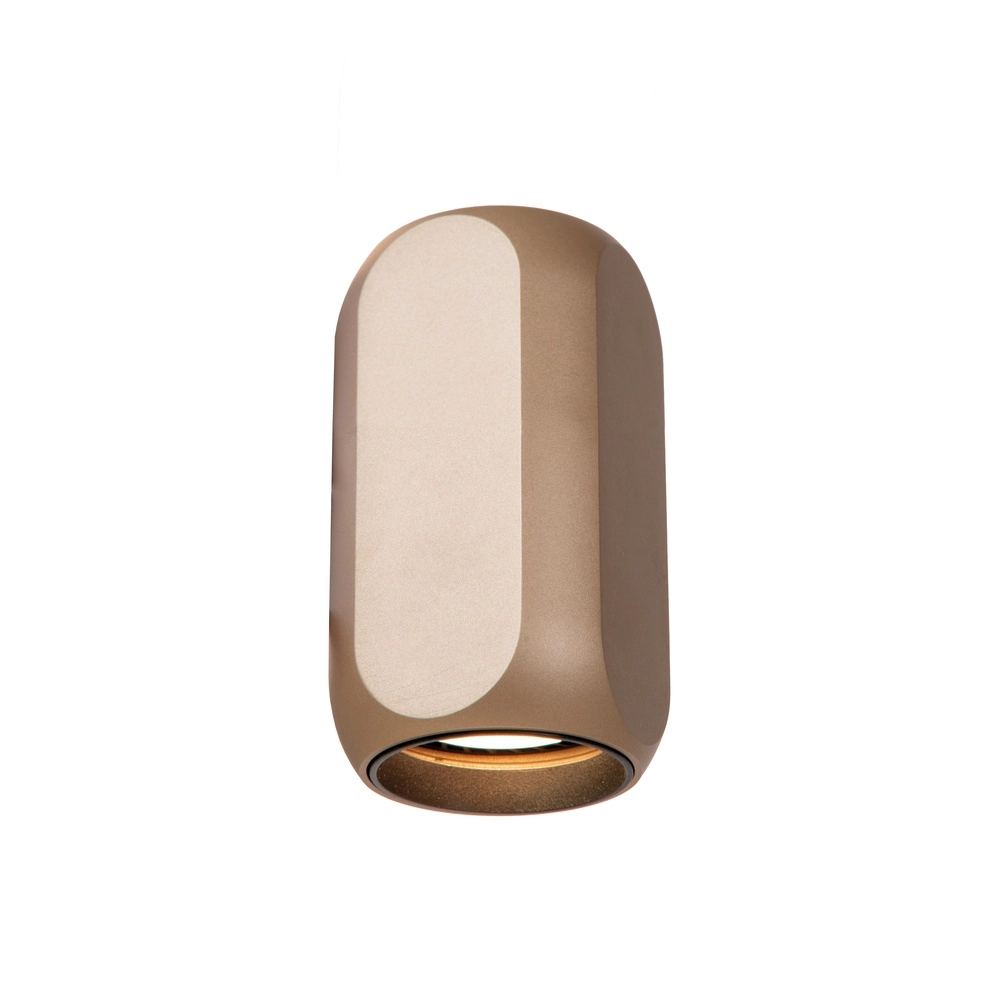 Champagner-Oberfläche montierter Spot Braga 1x GU10 - Ø 6 cm