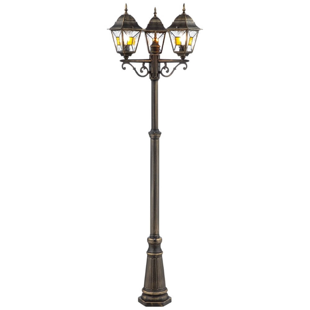 3-flammige Laterne Janel 226cm klassisch Brilliant 4004353349362
