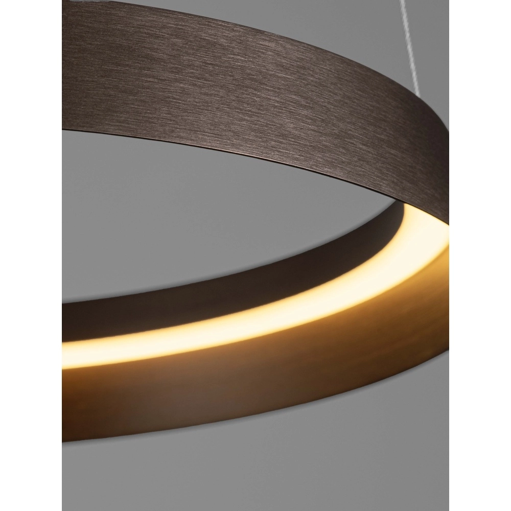 Design-Pendelleuchte Ormi Ø 45cm kaffeebraun Lyora 5212017470379