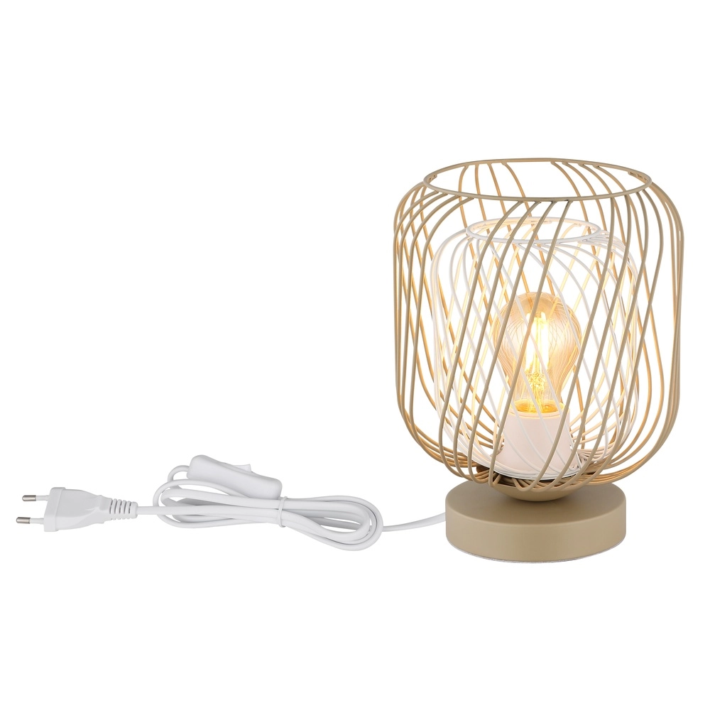 Tischlampe Dichti sandbraun Globo 9007371525348