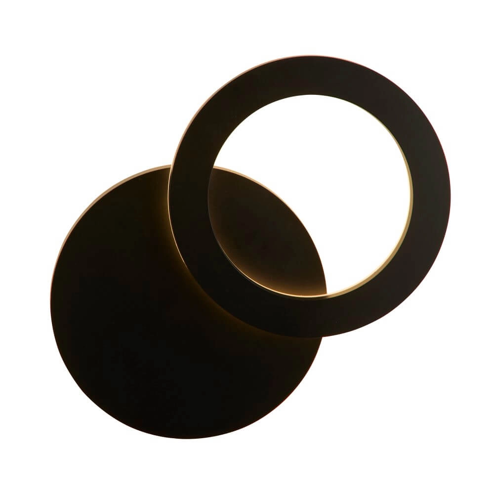 Schwarze Wandleuchte Hyde Ø 21cm