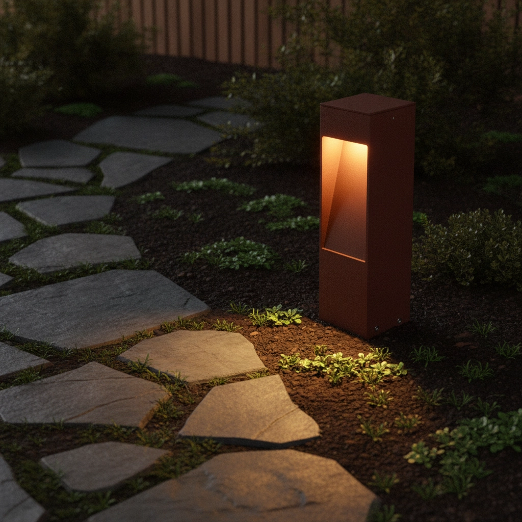 Gartenleuchte Maddi Rostbraun 30cm