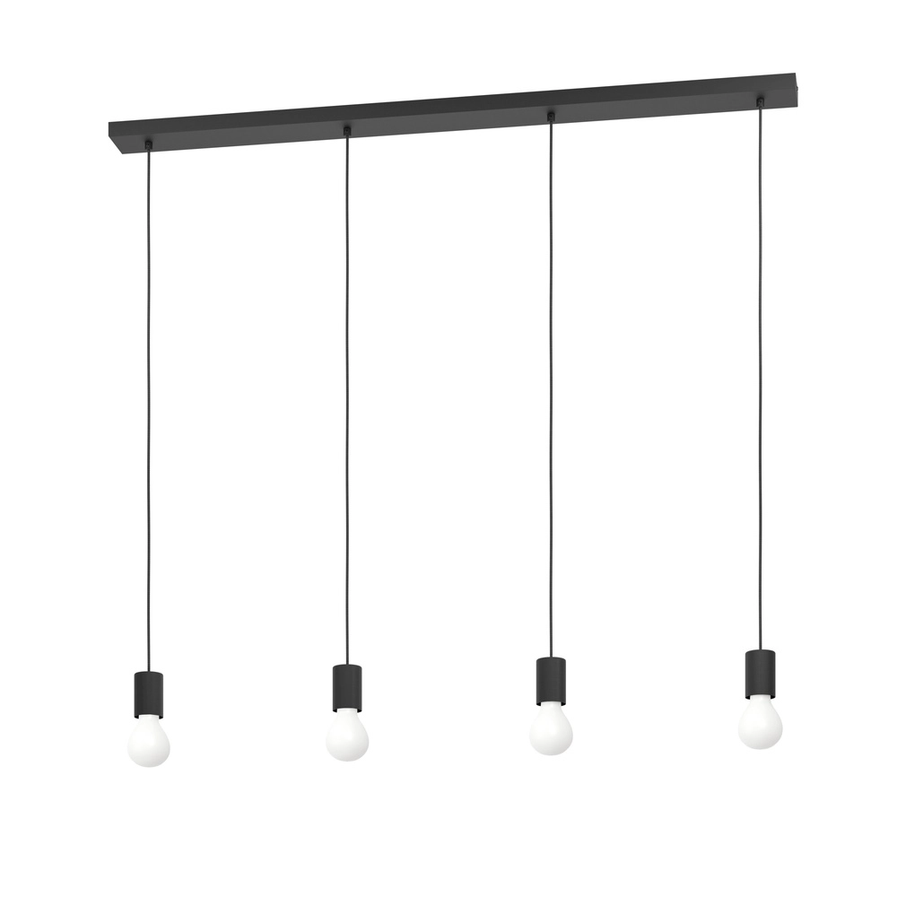4-Lampen-Pendellampe Nogalte Schwarz Eglo 9002759312367