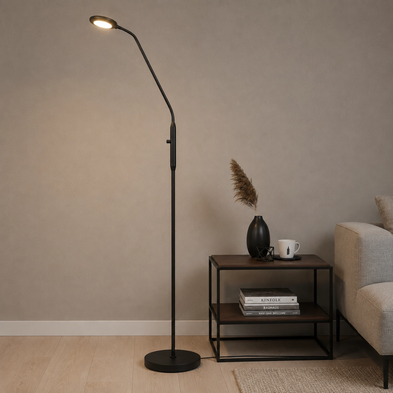 Designer-Stehleuchte Ufo Schwarz
