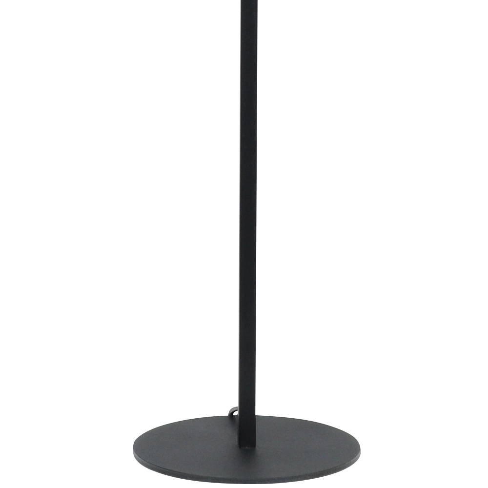 Schwarze Stehlampe Venus 150 cm mit ockergelbem Lampenschirm Masterlight 8718121207469