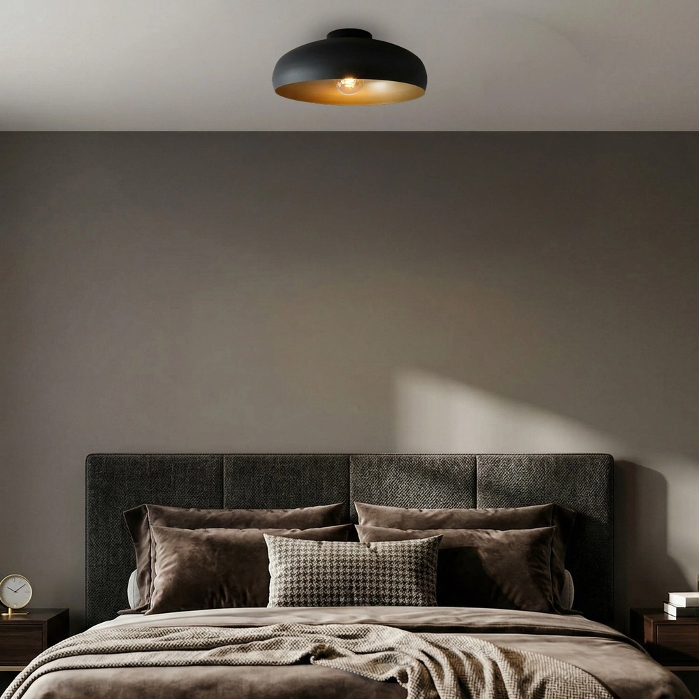 Schwarze Deckenlampe Mogano Ø 40cm - 1x E27 Eglo 9002759318499