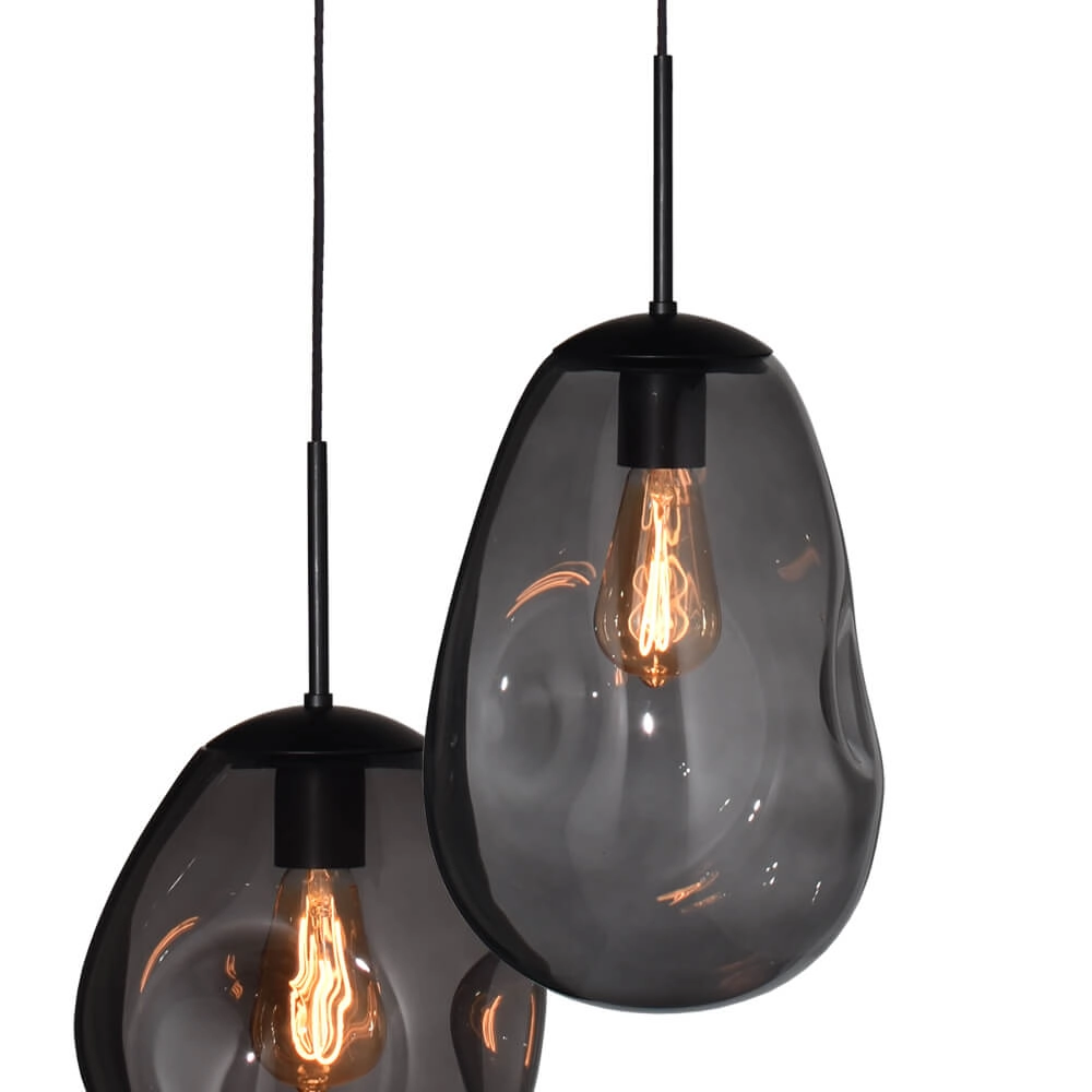 Hängelampe Lava Oval 8x Rauchglas Masterlight 8718121290195