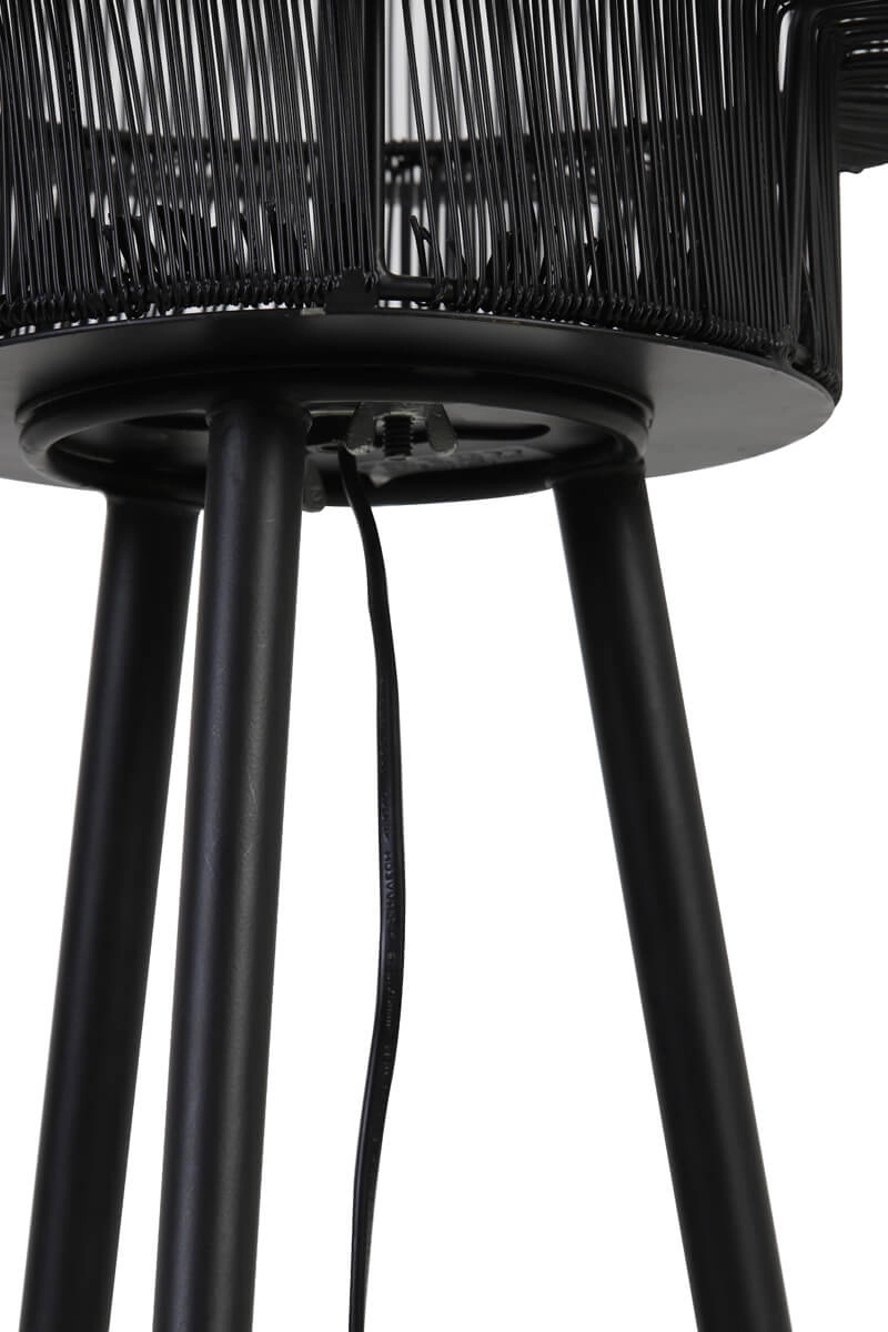 Böhmische Stehleuchte Gruaro schwarz Ø 32cm Light & Living 8717807206482