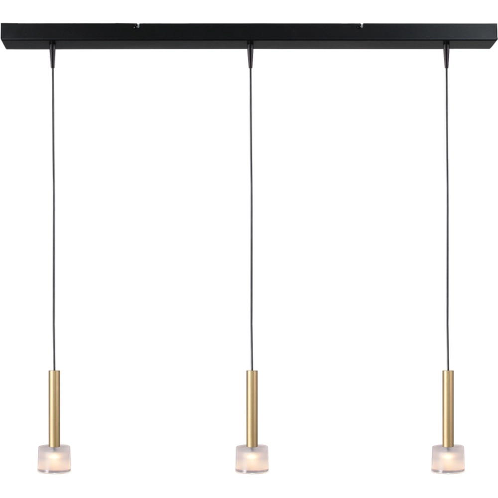 3-Licht Pendellampe Fabro LED – Mattes Gold Masterlight 8718121316956