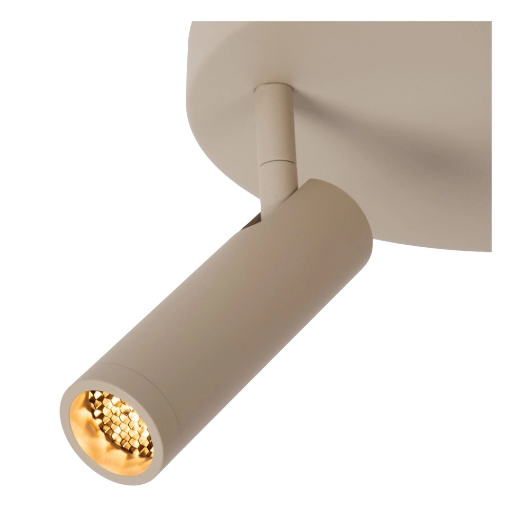 Elegante Deckenlampe Grado 3-hell sandbraun Lucide 5411212221742