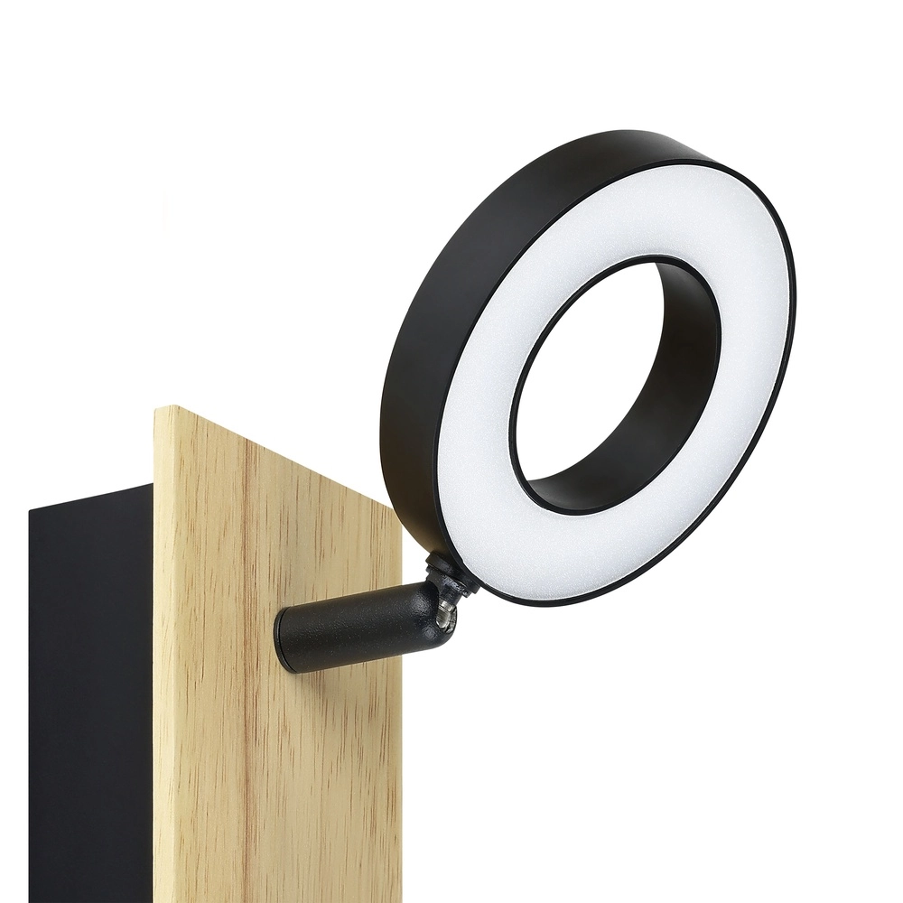 LED-Wandlampe Rielves mit Holz Eglo 9008606313709